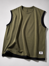 Dripz Sleeveless Cotton T-Shirt - Olive Green (Men)