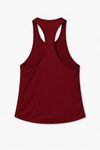 Lifted Deepcut Cotton Gym Tank Top - Maroon (Men)