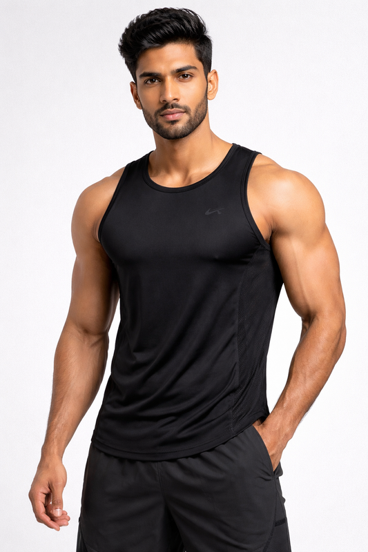 Indian Hawk Men’s Black Performance Tank Top