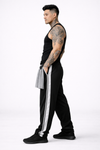 Valor Relaxed Fit Cotton Track Pants - Black (Men)