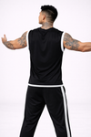 Dripz Sleeveless Cotton T-Shirt - Black (Men)