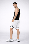 Flick Gym Nylon Shorts - White (Men)