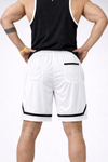Flick Gym Nylon Shorts - White (Men)