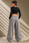 Alpha Cotton Track Pants - Light Grey (Women)