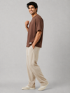 Cosmo Oversized Cotton T-Shirt - Brown (Men)