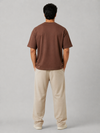 Cosmo Oversized Cotton T-Shirt - Brown (Men)