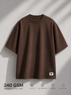 Cosmo Oversized Cotton T-Shirt - Brown (Men)