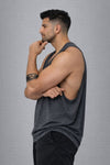 Zenith Sleeveless Tank Top - Charcoal Grey (Men)