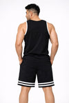 Hype Relaxed Fit Cotton Shorts - Black (Men)