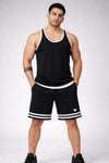 Hype Relaxed Fit Cotton Shorts - Black (Men)