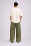 Lift Relaxed Fit Cotton Track Pants - Olive Green (Men)