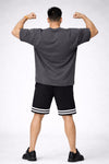 Cosmo Oversized Cotton T-Shirt - Charcoal Grey (Men)