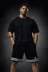 Cosmo Oversized Cotton T-Shirt - Black (Men)
