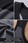 Force Deepcut Cotton Stringer Tank - Black & Charcoal (Men)