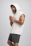 Rage sleeveless oversized cotton hoodie - Off-White (Men)