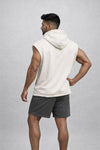 Rage sleeveless oversized cotton hoodie - Off-White (Men)
